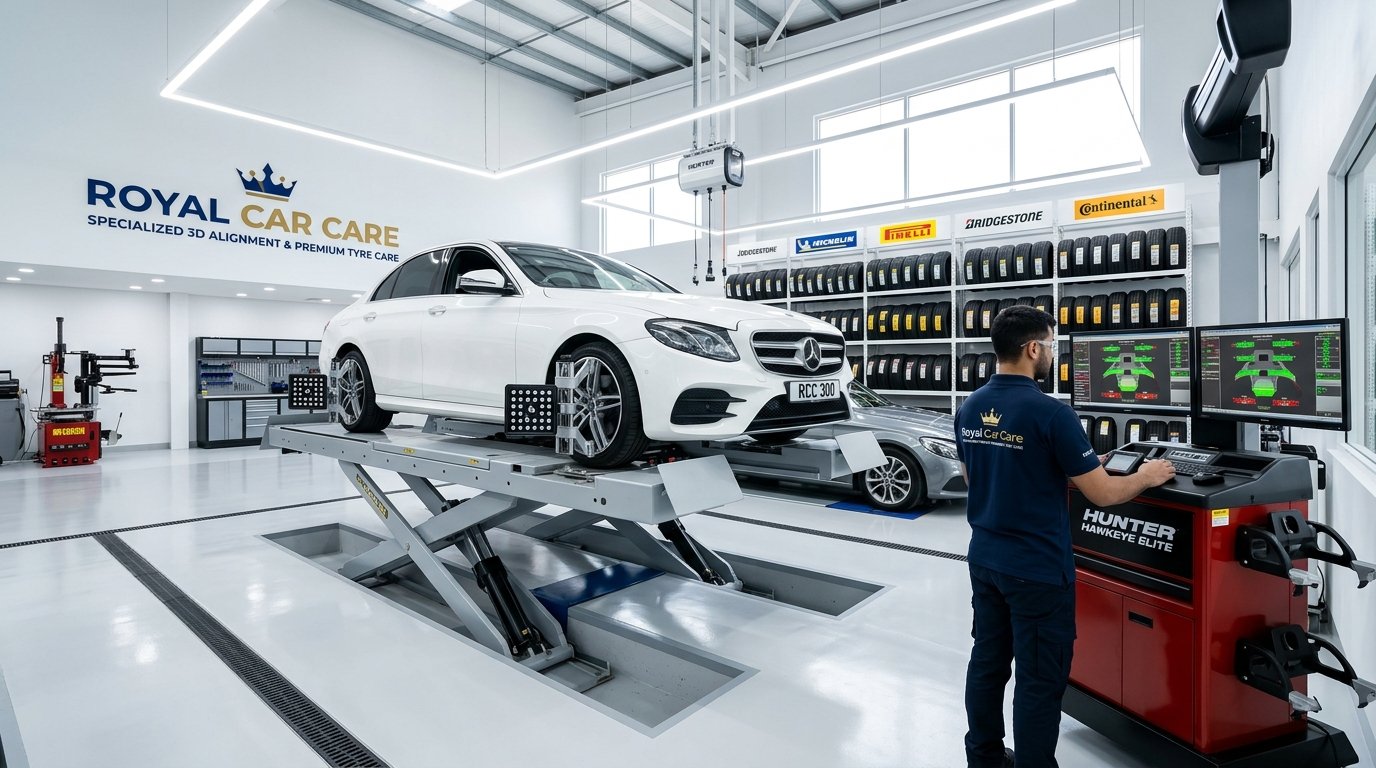 Royal Car Care 3D Wheel Alignment Workshop